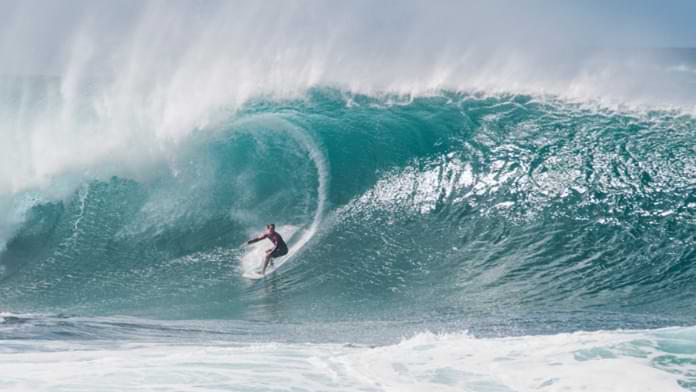 Surfer in wave